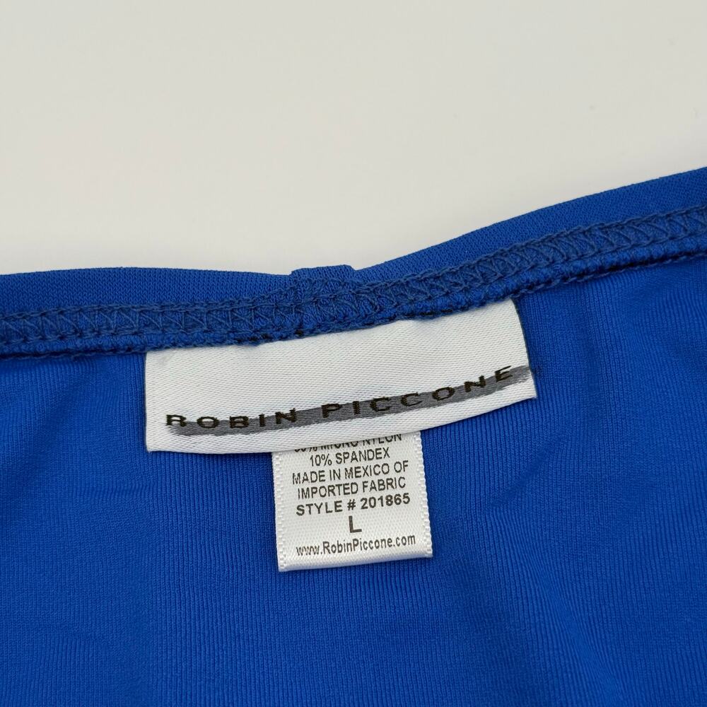 Robin Piccone Olivia Bikini Bottoms Size Large NEW Hipster Knot Blue Swim NWOT - Picture 4 of 11